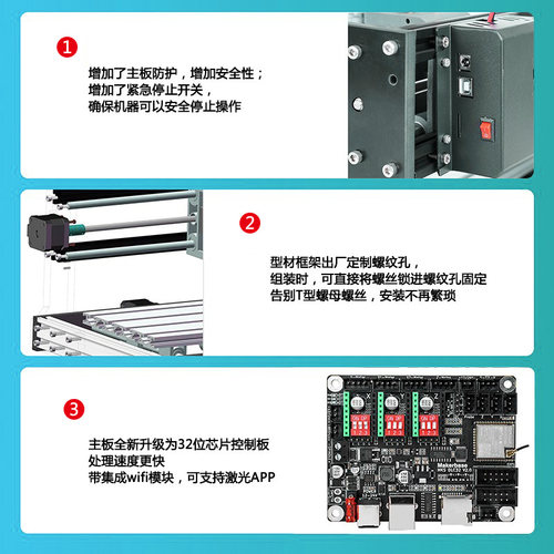 俩棵树 CNC雕刻机 3018PRO雕刻机 家用数控DIY高精度可改