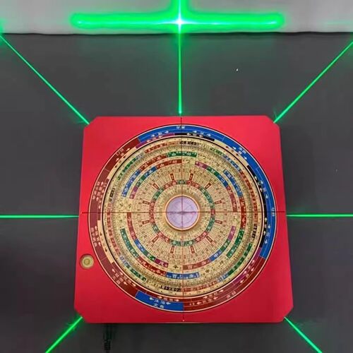 万福堂铜面八寸三合八面激光双向激光盘十二长生三合水口红外线盘