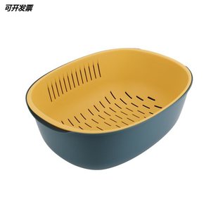 极速Like aso new doubqle oval sieve sieve basket of fruit ba