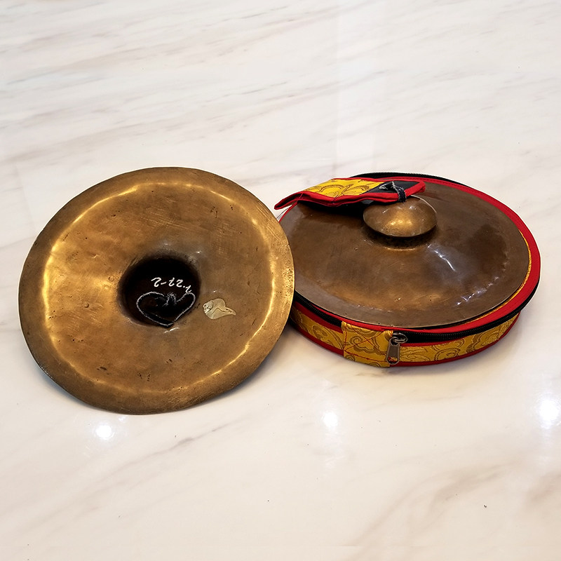 新品尼泊尔进口纯手o工铜钹镲子密宗法会念经乐器碰铃撞铃铜嚓