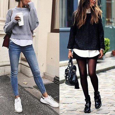 极速Adjustable Fake Lower Sweyep Shirt Skirt Elastic Detacha