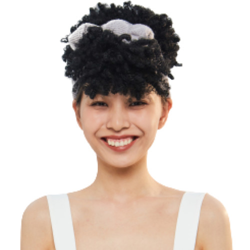 新品LUCY LiEE 黑美式全头套假发女短发发套拉美卷发箍一体式自然