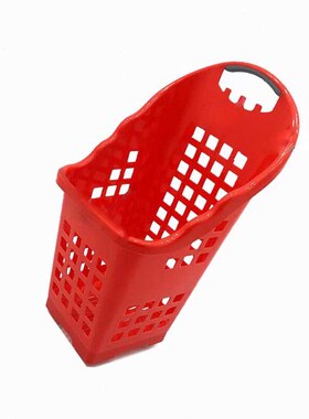 极速苏识60L带轮拉杆购物篮加大加厚一C体高背红色450390850mm6个