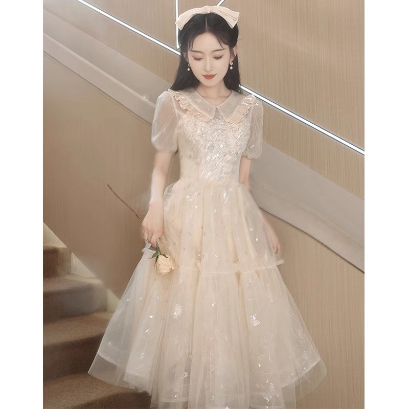 速发小个子晚礼服女2025新款高级感艺考主持成人礼高端轻奢小众连