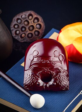 极速念经木鱼实木o棒槌诵经打击乐器家用摆件用品道具