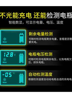 极速汽车电瓶充电器12V伏摩托E车充电器12V喷雾器充电器