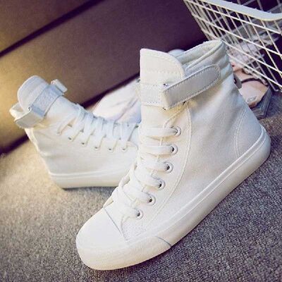 极速Vulcanize Shoes White Denim Sneakers Basket FUemme Casua