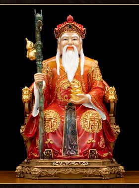 新品纯铜土地公土地婆神像福德y正神土地爷土地奶大伯公佛像地主