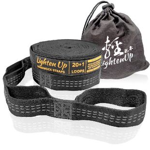 极速2Pcs 300gcm 20 Rings Hammock Strap Outdoor Camping Hammo