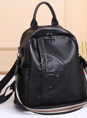 极速2022 Women Travel Leather Backpack Real Cowhide WBackpac