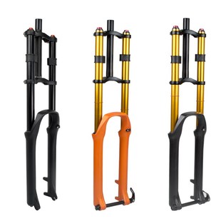 极速26 29寸山地自行车双E肩避震前叉气压油簧减震前叉阻尼 27.5