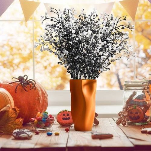 极速Simulation Black Leaf Fake Flower Simple Home Decor.atio