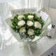 白玫瑰茉莉鲜花花束 沈阳辽宁吉林黑龙江内蒙东 送男女友闺蜜朋友