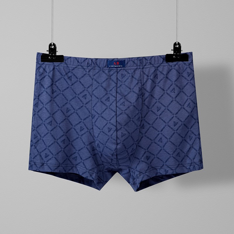 AB内衣男士纯棉抗菌平角裤全棉宽松大码透气四角短裤头ab内裤Y561