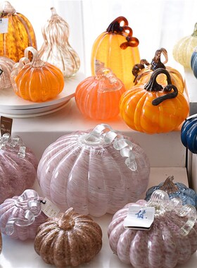 每周一三五10点上新/法式田园风彩色琉璃玻璃摆件家居台面装饰品