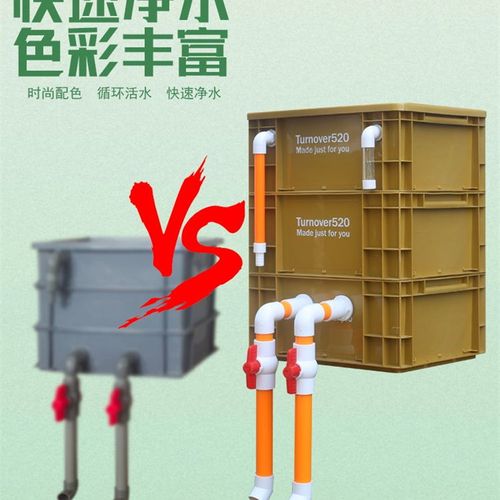 伴巢过滤箱工业风鱼缸鱼池滴流过滤系统外置过滤盒滴流盒循环增氧