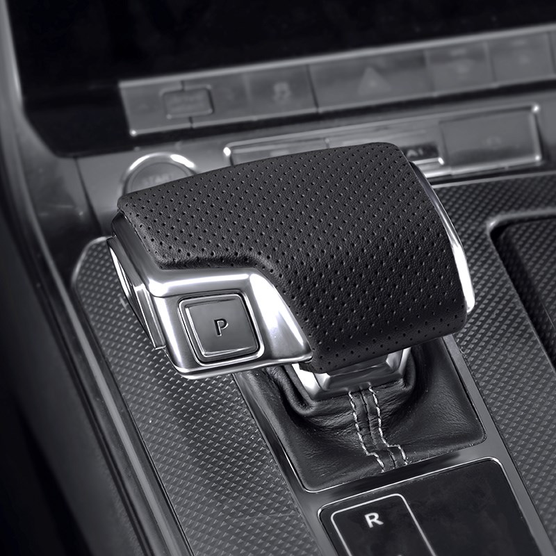 适用奥迪档把套A6LQ5LA4LA5A7LQ7Q8内饰改装饰打孔排挡头盖壳配件