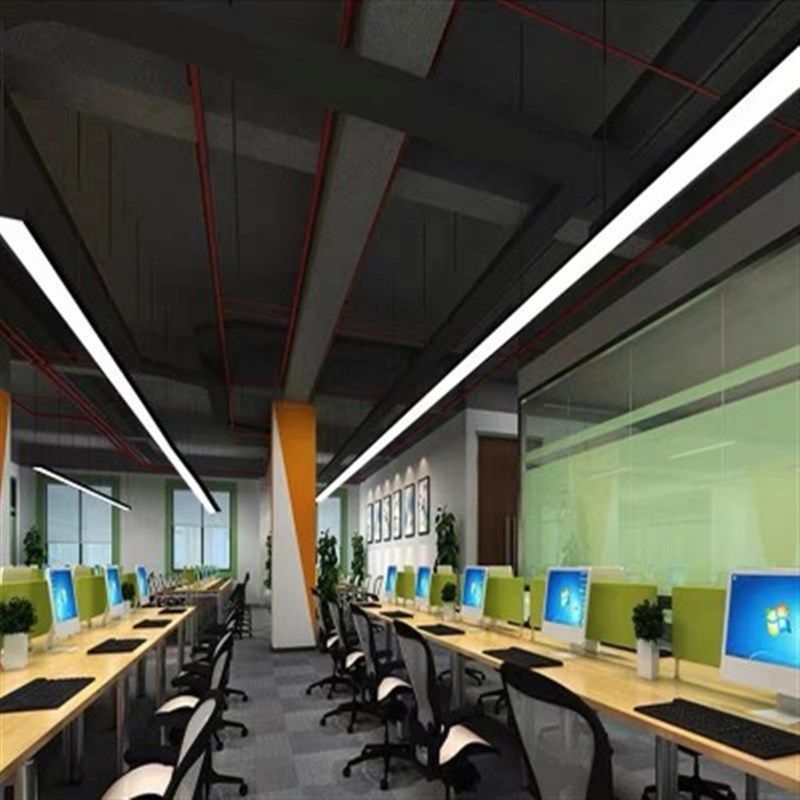 长沙五面发光led办公灯吊线灯会议室理发店超市酒店室内照明方通