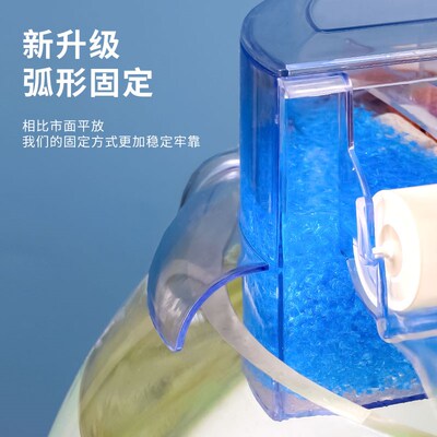 圆形鱼缸过滤器圆鱼缸加氧净水过滤循环系统一体圆柱缸滴流盒