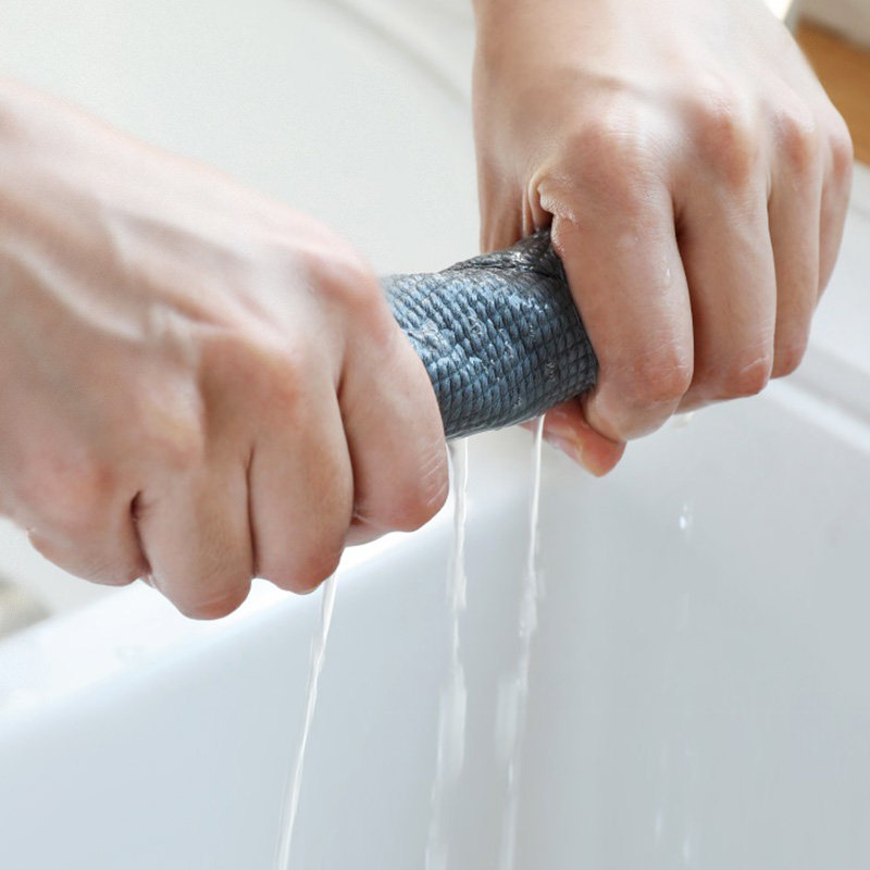 鱼鳞抹布无痕不掉毛无水印厨房洗碗布鱼鳞布魔力清洁擦玻璃神器