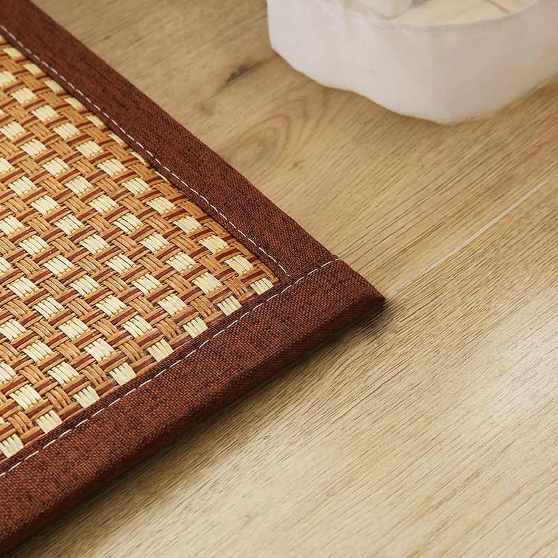 日式藤编地毯卧室床边飘窗垫子夏季宝宝爬行垫客厅凉席地垫子防摔