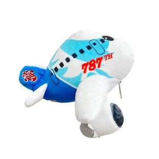 南航文创B787毛绒飞机零钱包2024新款可爱书包小挂件收纳卡包儿童