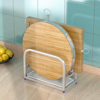 砧板架菜板放置架厨房切菜板置物架案板架子放菜板的支架锅盖收纳