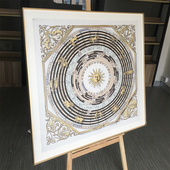 裱配框 实木轻奢相框定做装 饰画 丝巾装 90方巾裱框定制相框