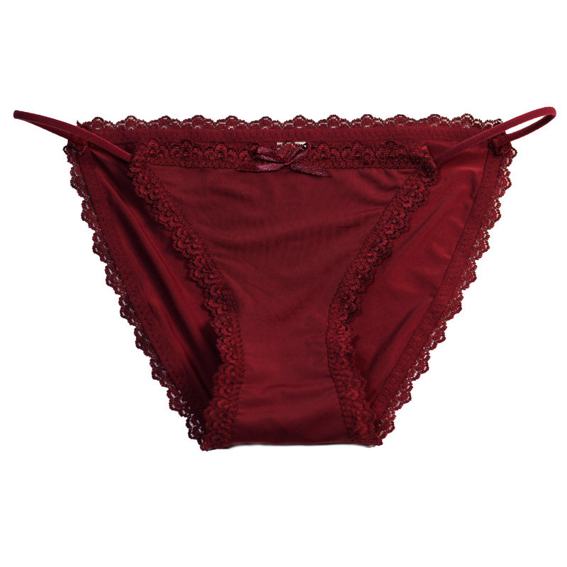 细绑带性感牛奶丝蕾丝内裤女舒适蝴蝶结中低腰女士三角裤少女学生,女士内衣/男士内衣/家居服,平角裤,淘宝优惠券,粉丝福利购,淘宝优惠卷