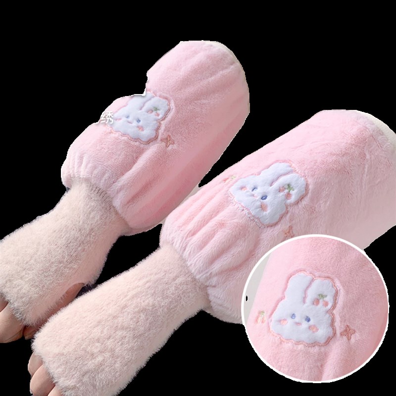 袖套手套二合一2024新款秋冬耐脏季羽绒服专用女家务加长款袖头