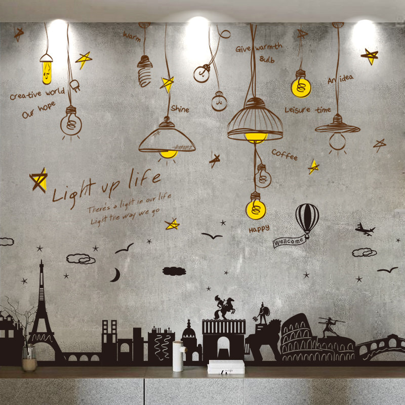 墙纸自粘北欧风背景墙面宿舍装饰墙壁纸3d立体墙贴纸寝室相框贴画,家居饰品,软装墙贴,淘宝优惠券,粉丝福利购,淘宝优惠卷