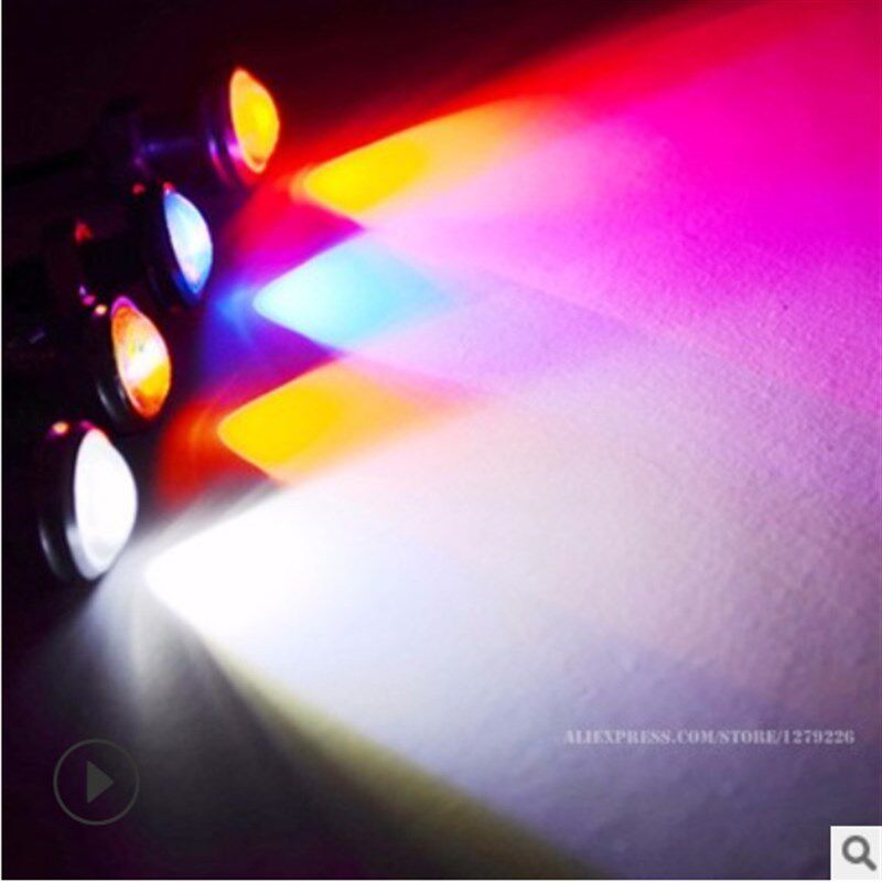 摩托车牌照电动车12VLED流氓灯鹰眼灯变色灯行车灯装转向灯刹车灯
