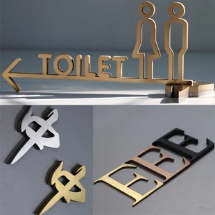 不锈钢字钛金字玫瑰金金属字黑钛紫铜仿古铜字招牌门头实心字定做