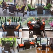 阳台茶桌椅组合网红小户型一桌二椅户外休闲藤椅看书喝茶三件套