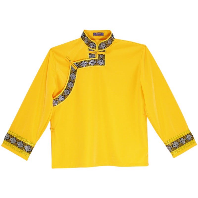 藏民族服装上衣藏式生活装锅庄舞休闲藏装藏衣22年新款宽松男衬衣