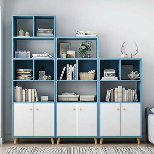 书架简约置物架学生卧室落地小书柜简易客厅省空间经济型组装架子