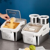 米膳葆米桶家用不锈钢防虫防潮密封米箱面粉大米五谷杂粮收纳米缸