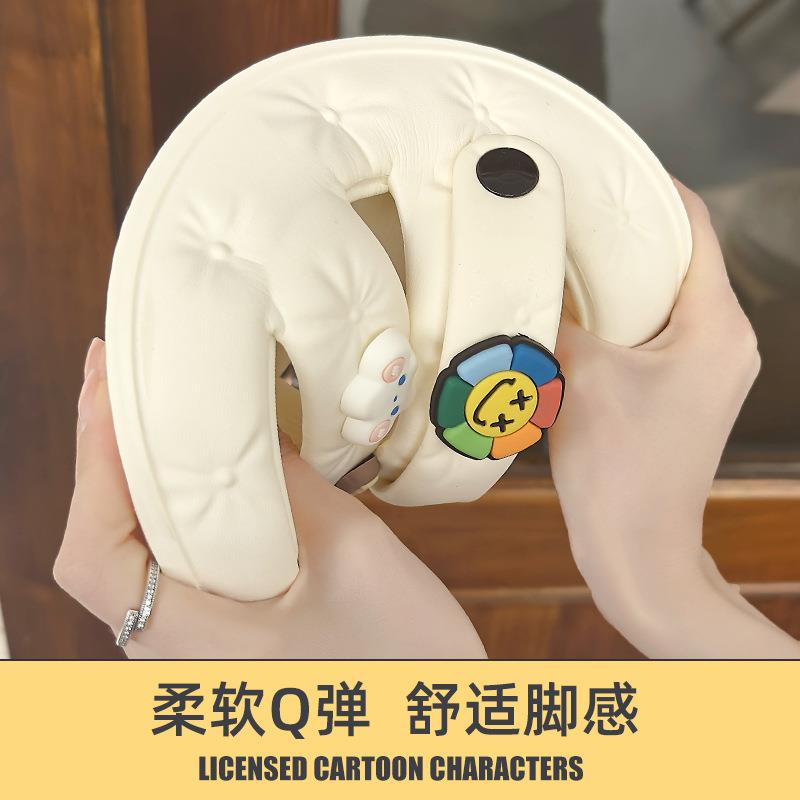 新款直销两用凉拖鞋女夏季外穿防滑厚底情侣拖鞋家用室内两穿沙滩