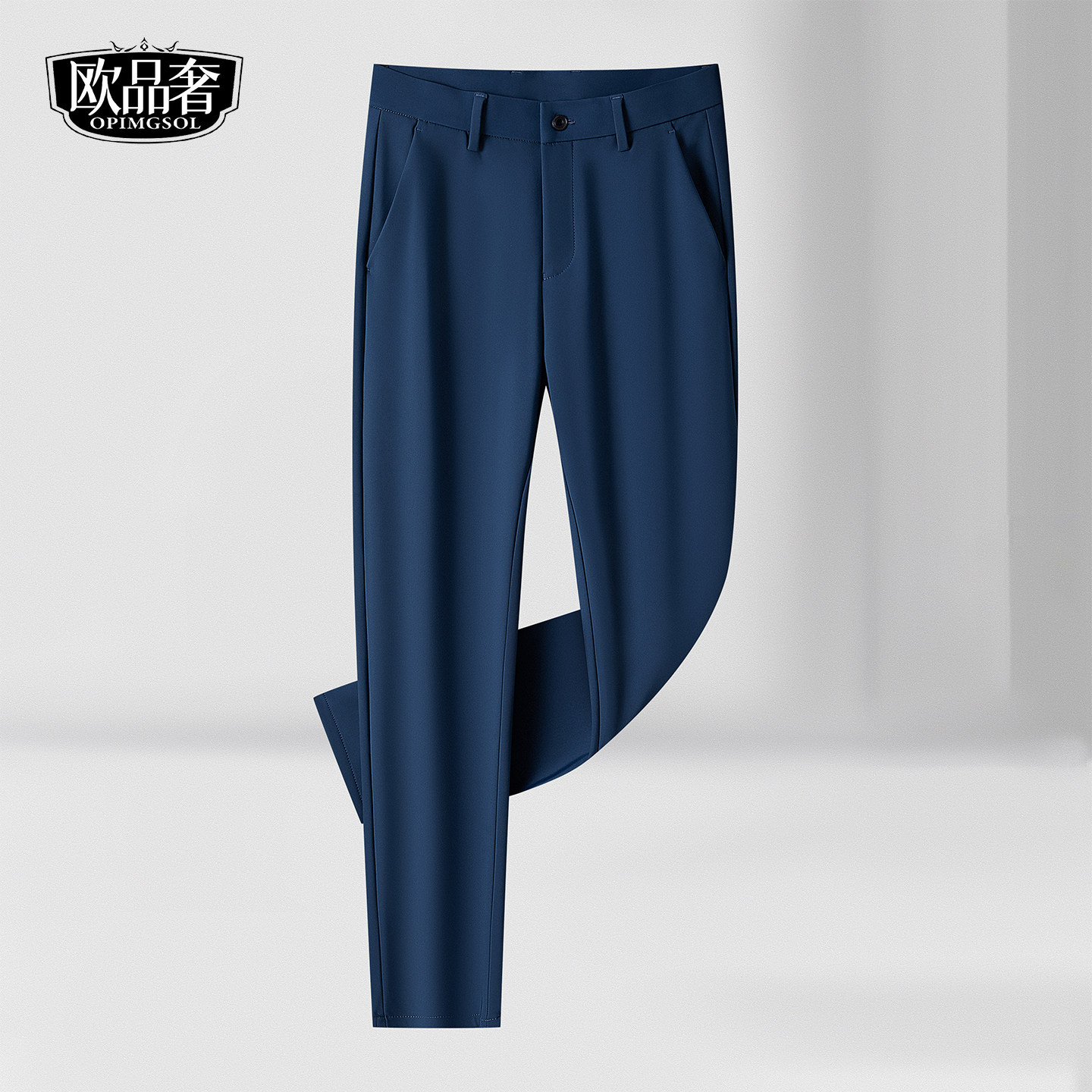 高端休闲西裤男款春季免烫易打理直筒长裤子2026新款商务通勤男裤