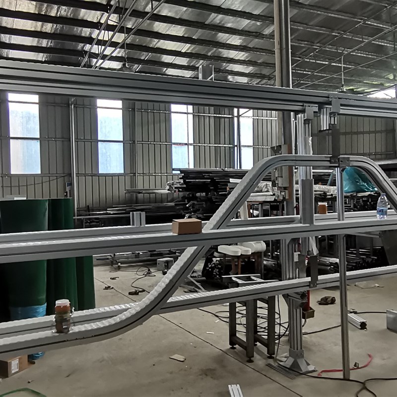 柔性链板输送机不l锈钢链板输送机转弯输送机流水线输送带