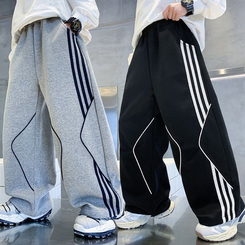 新款中大童春秋款宽松男孩秋装裤