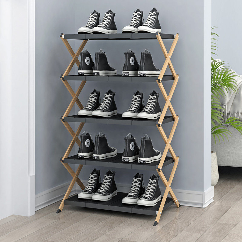 简易可折叠小窄门口省空间鞋架子