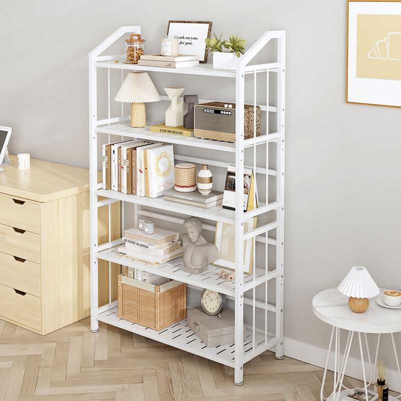 轻奢可调层高侧面挡边书架大容量