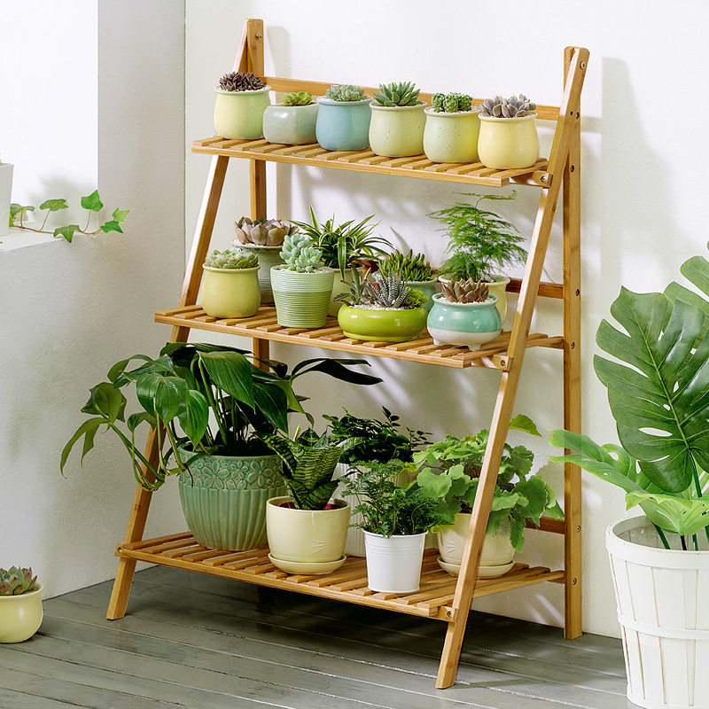 多肉专用植物花架可折叠阳台台阶