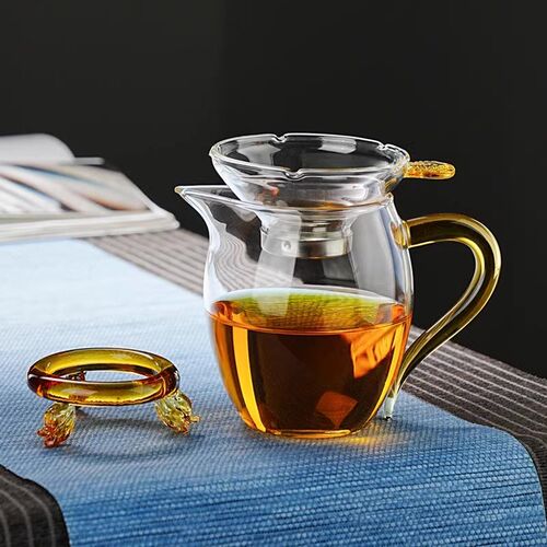 耐热公道杯高档办公室泡茶家用耐高温玻璃茶漏公杯分茶器茶具套装
