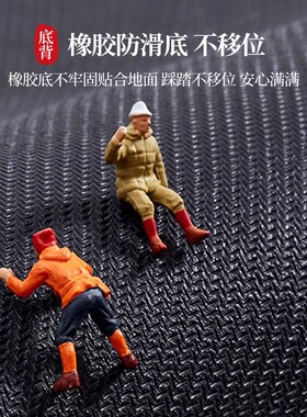 黄色中式厨房地垫硅藻泥吸水吸油防滑防摔耐脏家用脚垫可水洗地毯