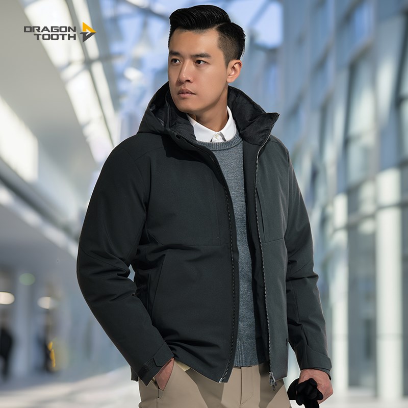 龙牙二代隐炽夹克鹅绒羽绒服2024冬季高端保暖防风防寒外套