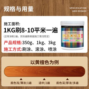 水性仿古木纹漆原木柚木花梨木紫檀樱桃木色漆自喷漆油漆木漆自刷