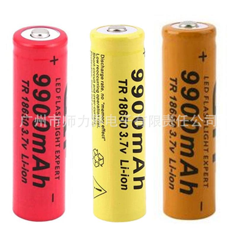 GIF 18650锂电池9900mah 3.7V 防爆手电筒LED电池 外贸爆款