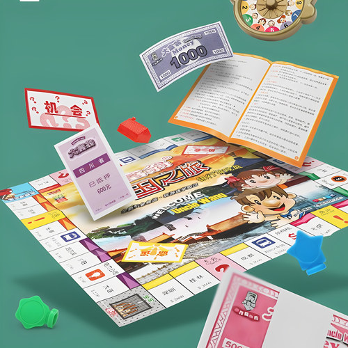 地毯垫大富豪富翁飞行棋桌面游戏